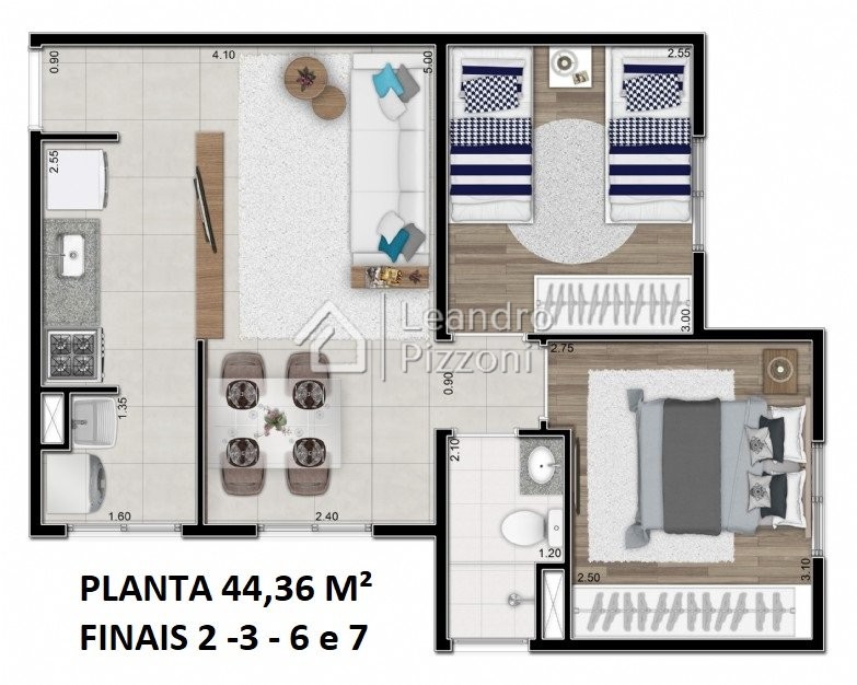 Apartamento à venda com 2 quartos, 44m² - Foto 28