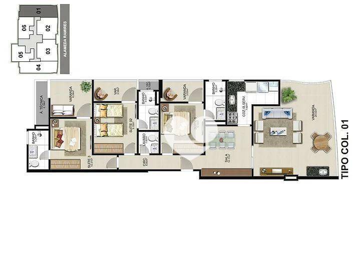 Apartamento à venda com 3 quartos, 105m² - Foto 21