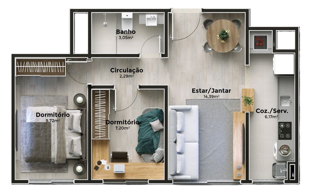 Apartamento à venda com 2 quartos, 67m² - Foto 34