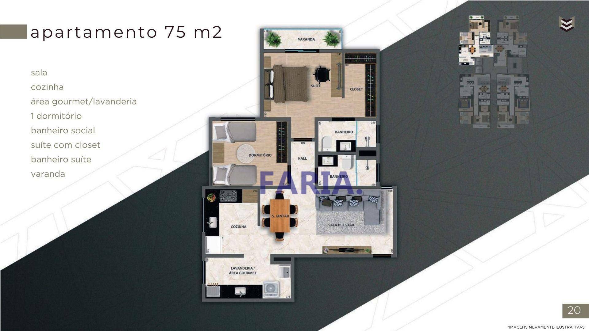 Apartamento à venda com 2 quartos, 75m² - Foto 5