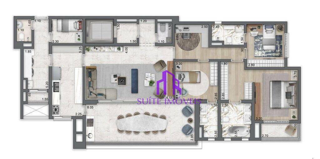 Apartamento à venda com 4 quartos, 213m² - Foto 19