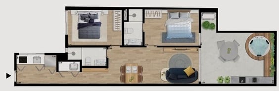 Apartamento à venda com 1 quarto, 47m² - Foto 43