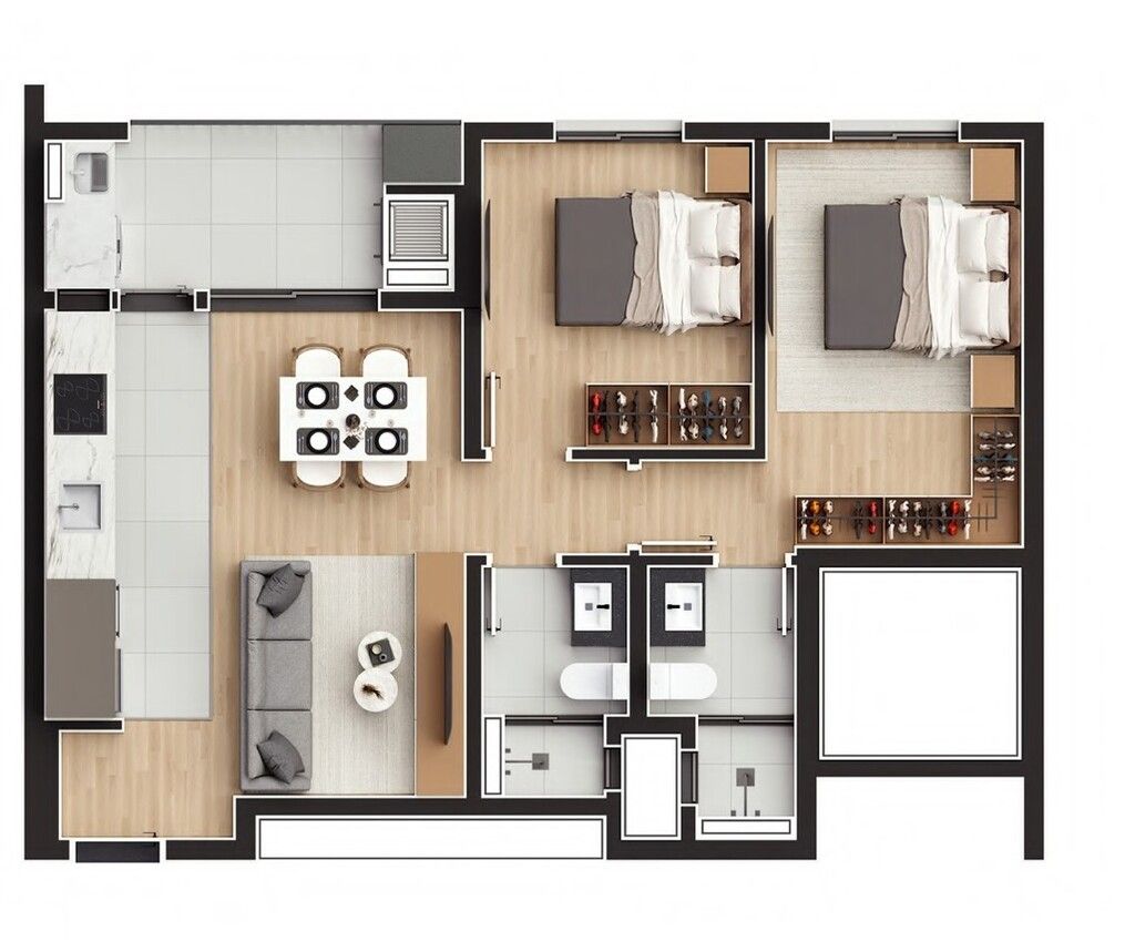 Apartamento à venda com 2 quartos, 72m² - Foto 21