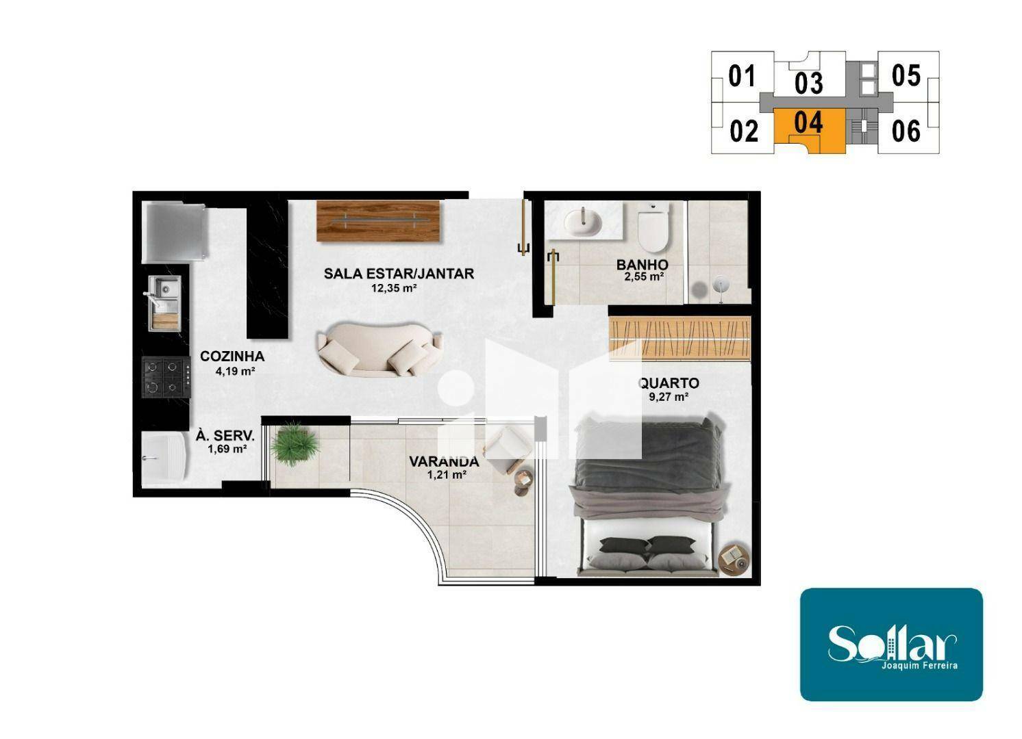 Apartamento à venda com 1 quarto, 40m² - Foto 17