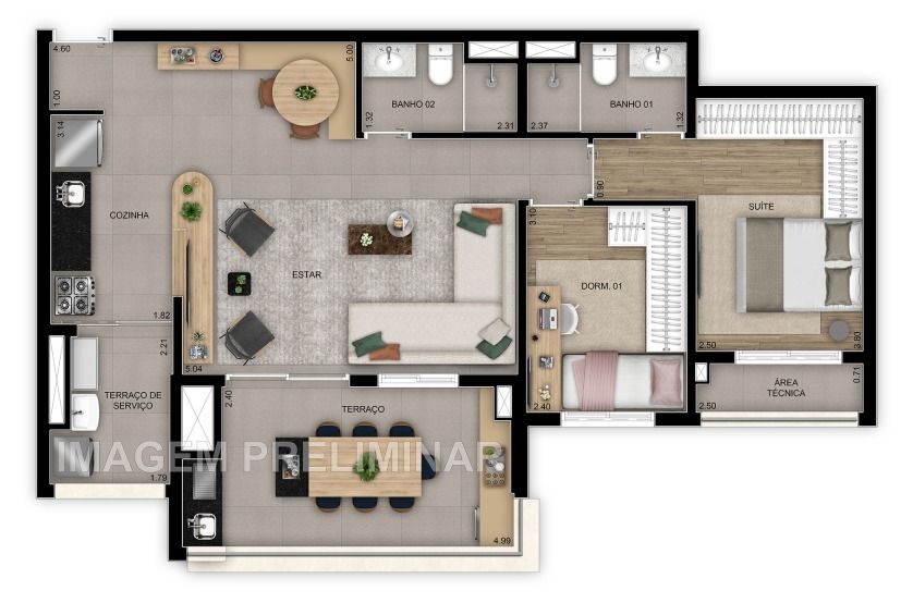 Apartamento à venda com 3 quartos, 113m² - Foto 37