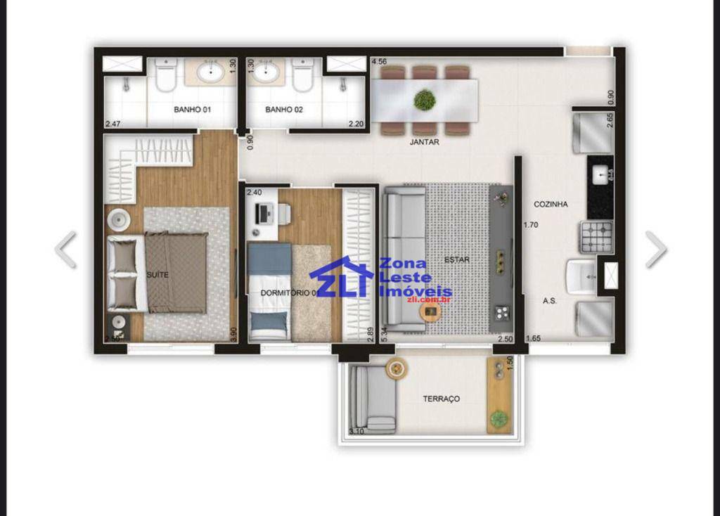 Apartamento à venda com 2 quartos, 64m² - Foto 15