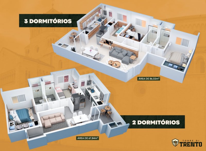 Apartamento à venda com 3 quartos, 68m² - Foto 14