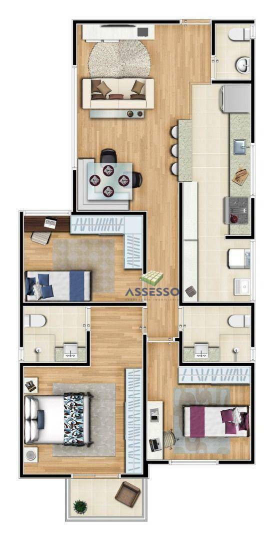 Apartamento à venda com 3 quartos, 85m² - Foto 48