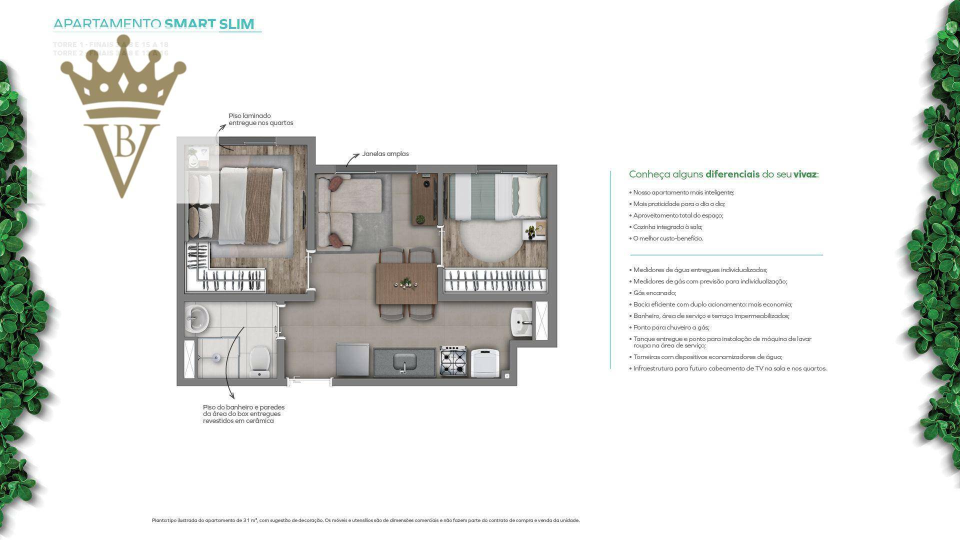 Apartamento à venda com 2 quartos, 31m² - Foto 2