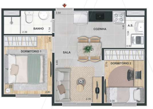 Apartamento à venda com 1 quarto, 34m² - Foto 30