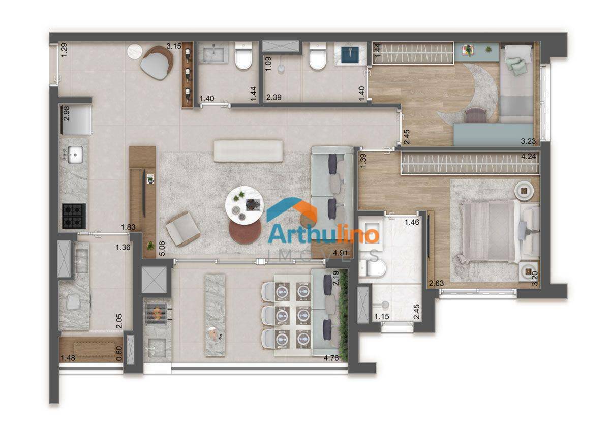 Apartamento à venda com 3 quartos, 82m² - Foto 15