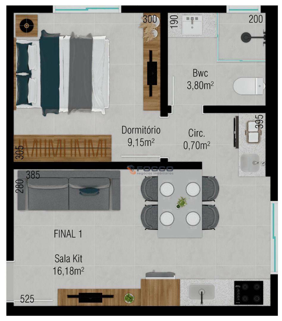 Apartamento à venda com 1 quarto, 32m² - Foto 32