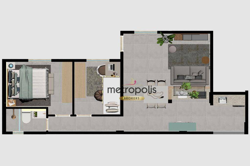 Apartamento à venda com 2 quartos, 48m² - Foto 6