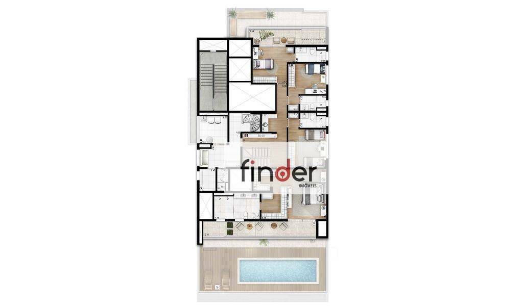 Apartamento à venda com 4 quartos, 278m² - Foto 46