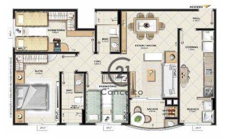 Apartamento à venda com 3 quartos, 82m² - Foto 11