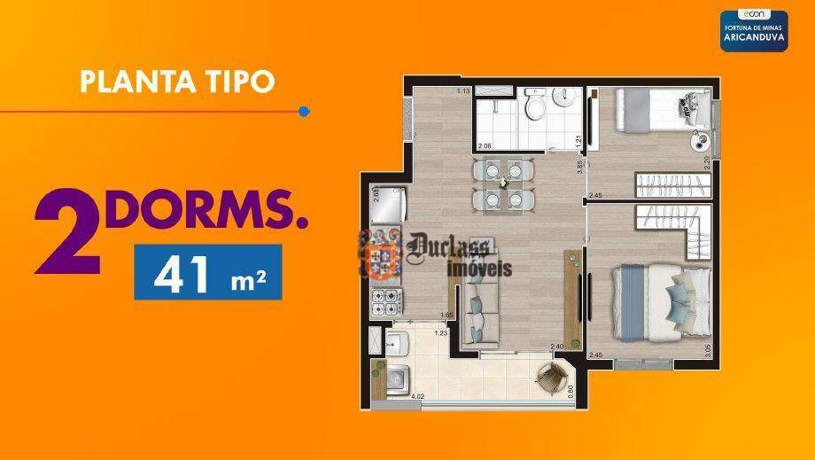 Apartamento à venda com 2 quartos, 40m² - Foto 34