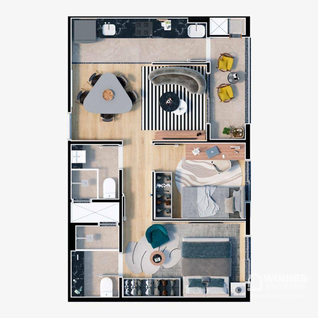 Apartamento à venda com 2 quartos, 52m² - Foto 17