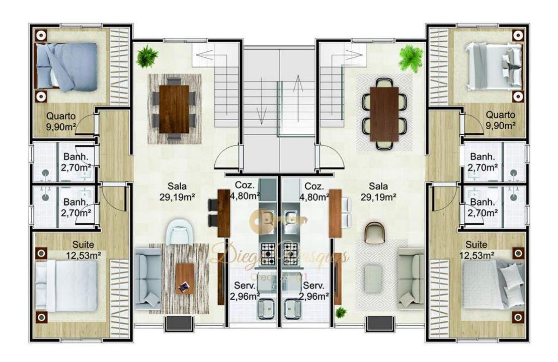 Apartamento à venda com 3 quartos, 70m² - Foto 6