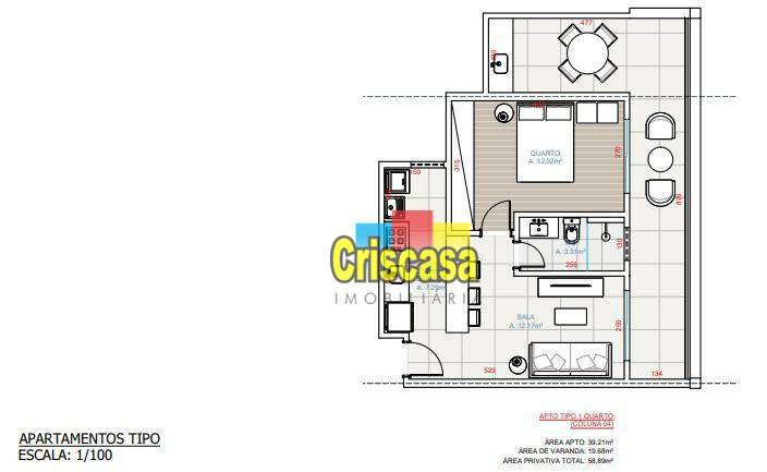 Apartamento à venda com 2 quartos, 80m² - Foto 15