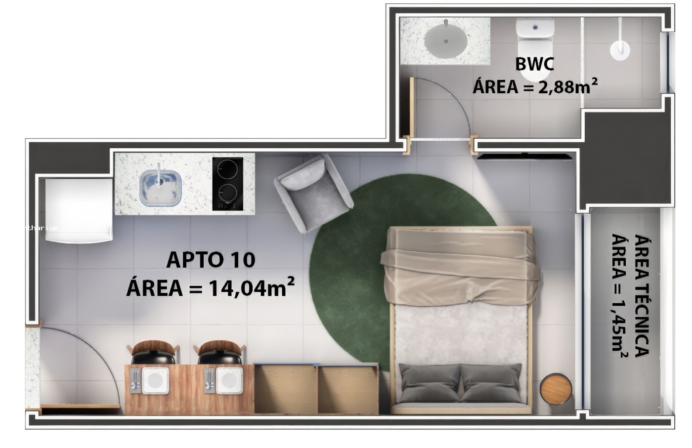 Flat/Apart Hotel à venda, 35m² - Foto 22