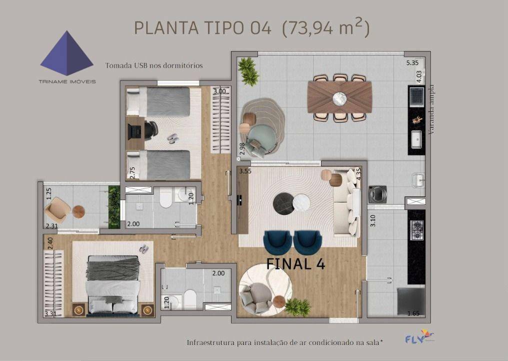 Apartamento à venda com 2 quartos, 70m² - Foto 19