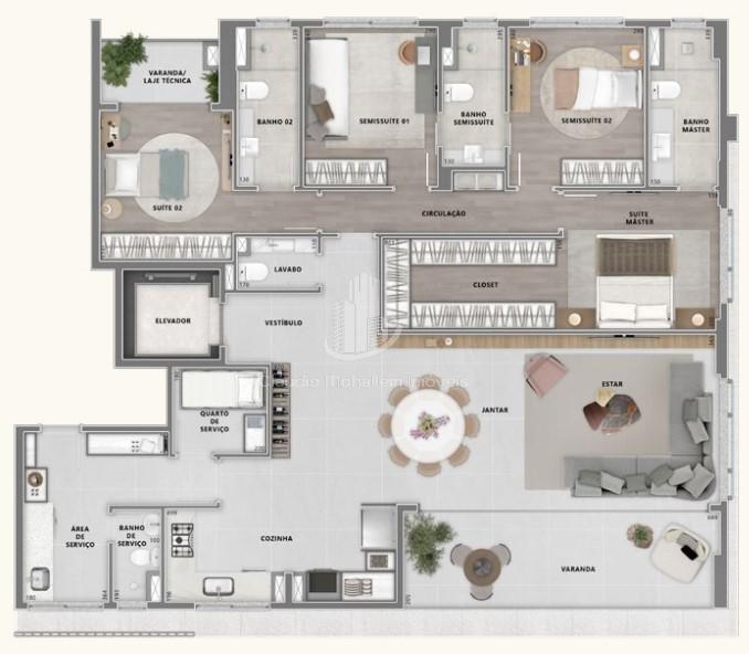 Apartamento à venda com 4 quartos, 172m² - Foto 19