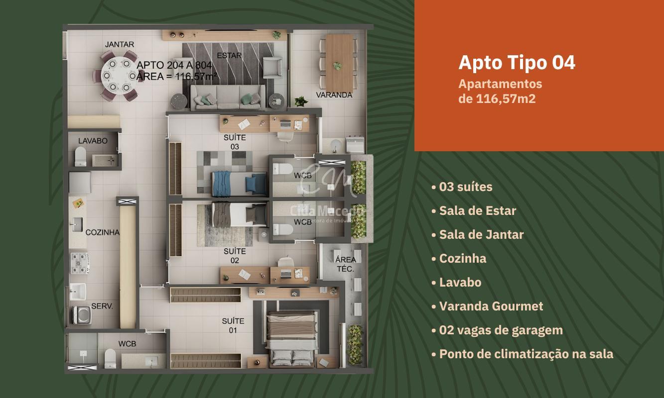 Apartamento à venda com 3 quartos, 77m² - Foto 27