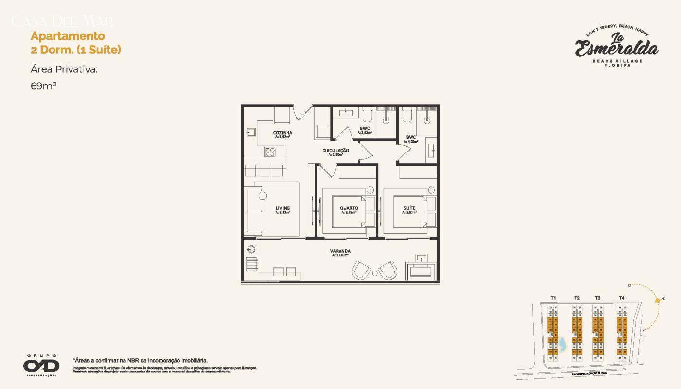 Apartamento à venda com 2 quartos, 69m² - Foto 50