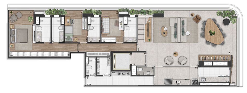 Apartamento à venda com 4 quartos, 193m² - Foto 42