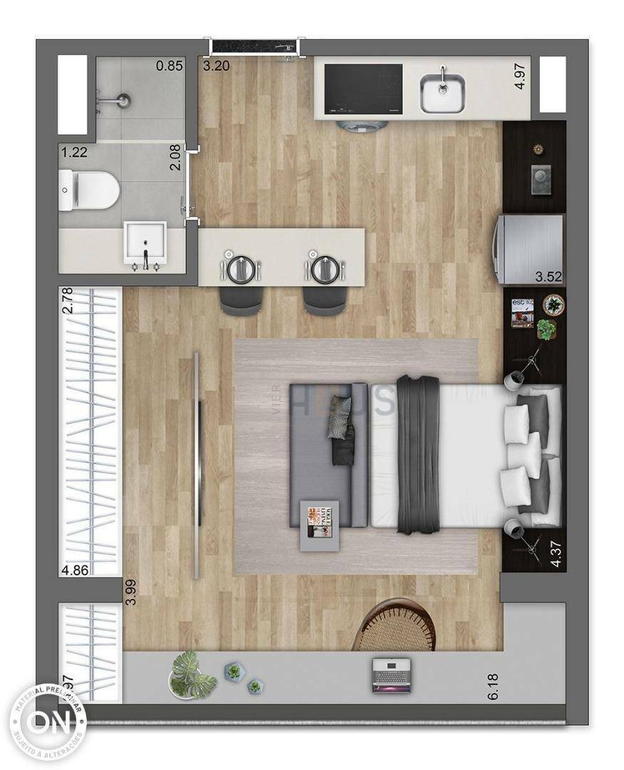 Kitnet e Studio à venda com 1 quarto, 23m² - Foto 32