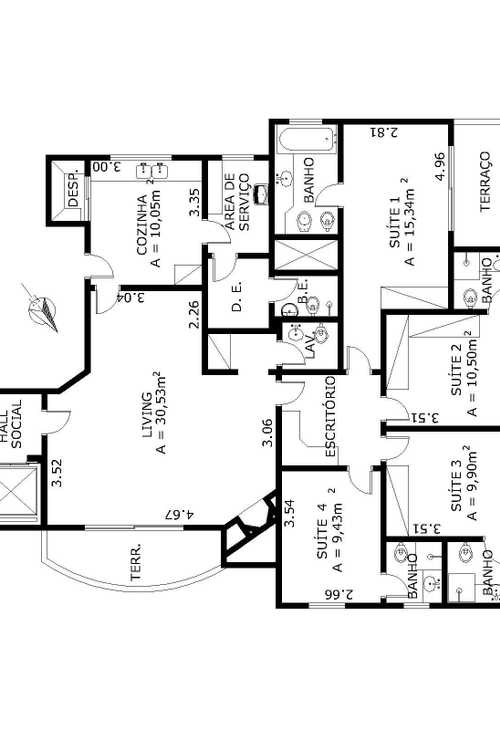 Apartamento à venda com 4 quartos, 150m² - Foto 3