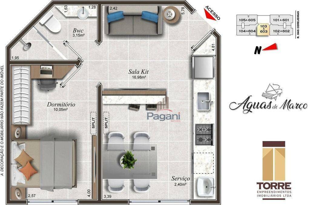 Apartamento à venda com 2 quartos, 65m² - Foto 29