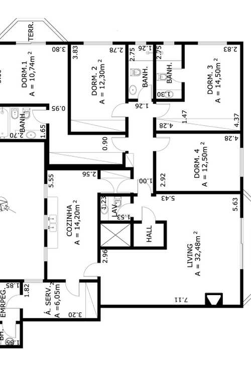 Apartamento à venda com 4 quartos, 213m² - Foto 10