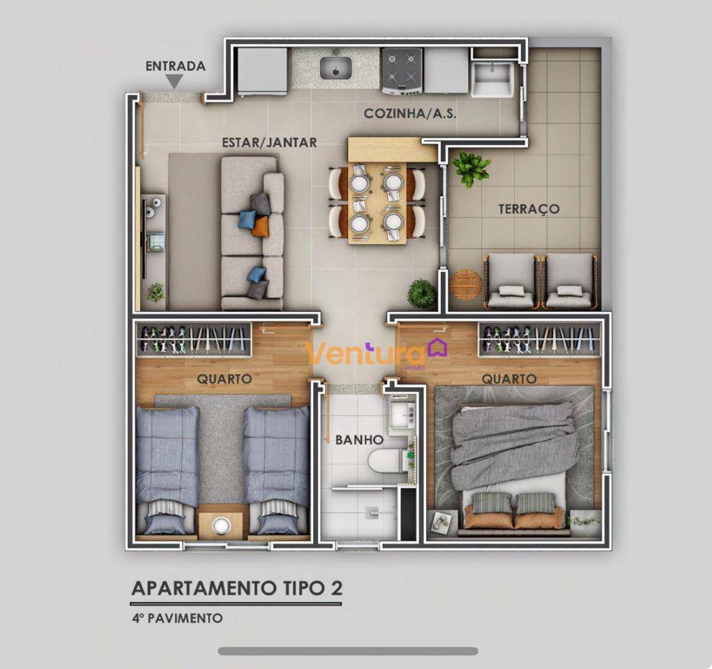 Apartamento à venda com 2 quartos - Foto 12