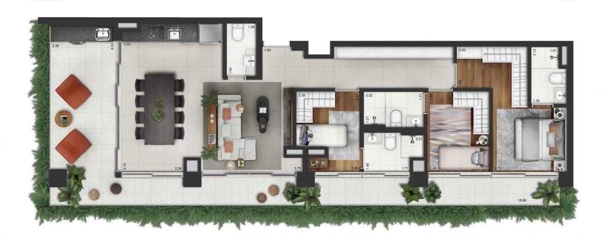 Apartamento à venda com 3 quartos, 23217m² - Foto 59