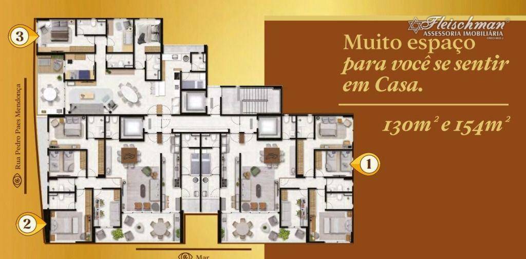 Apartamento à venda com 4 quartos, 130m² - Foto 4