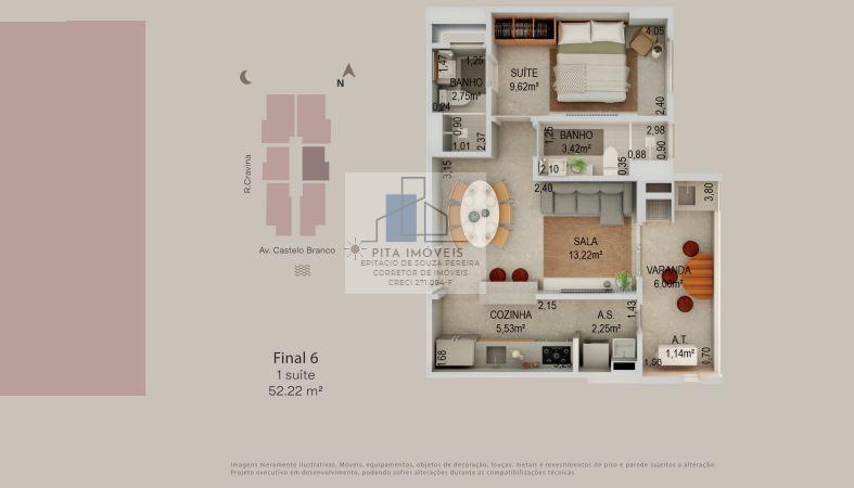 Apartamento à venda com 2 quartos, 69m² - Foto 26