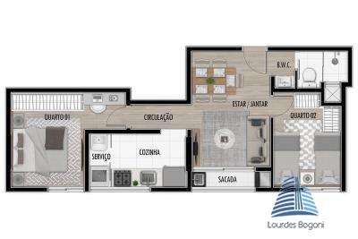 Apartamento à venda com 2 quartos, 44m² - Foto 15