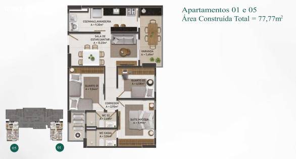 Apartamento à venda com 3 quartos, 77m² - Foto 25