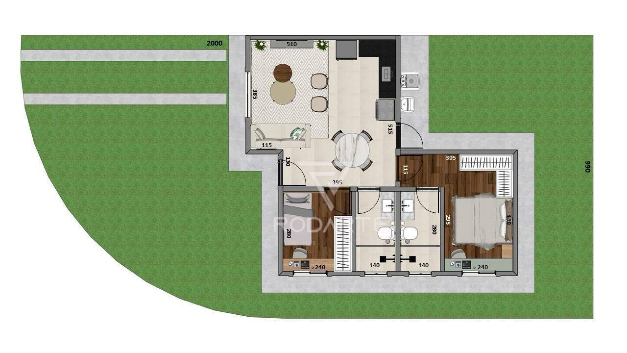 Casa, 2 quartos, 59 m² - Foto 19