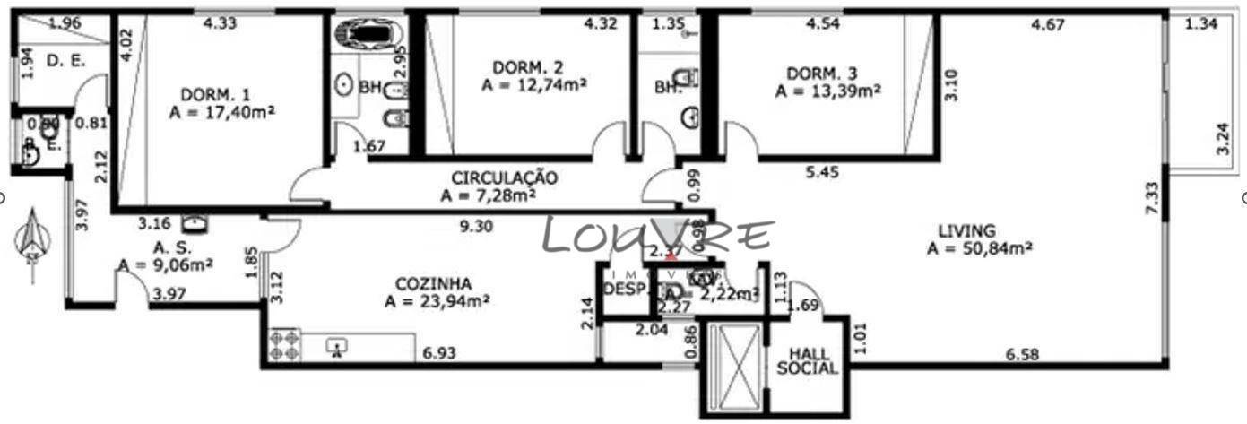 Apartamento à venda com 3 quartos, 187m² - Foto 37