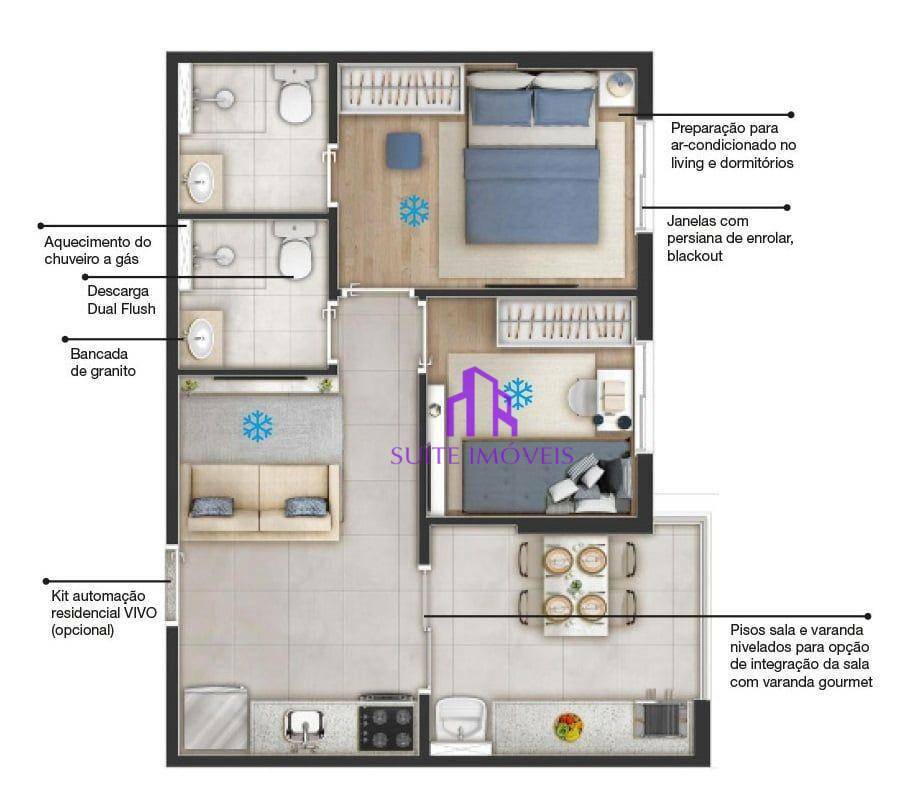 Apartamento à venda com 2 quartos, 84m² - Foto 32