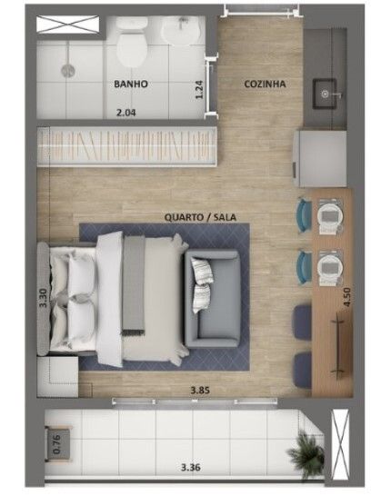 Apartamento à venda com 2 quartos, 34m² - Foto 27