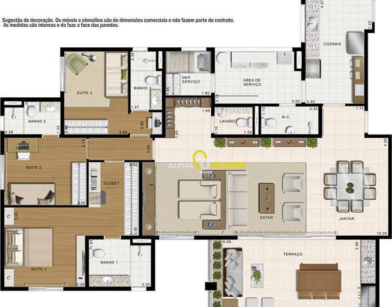 Apartamento à venda com 3 quartos, 132m² - Foto 63