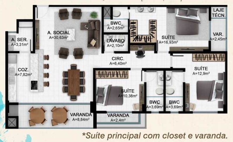 Apartamento à venda com 4 quartos, 25811m² - Foto 38