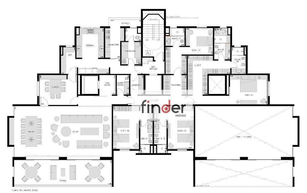 Apartamento à venda com 4 quartos, 383m² - Foto 65