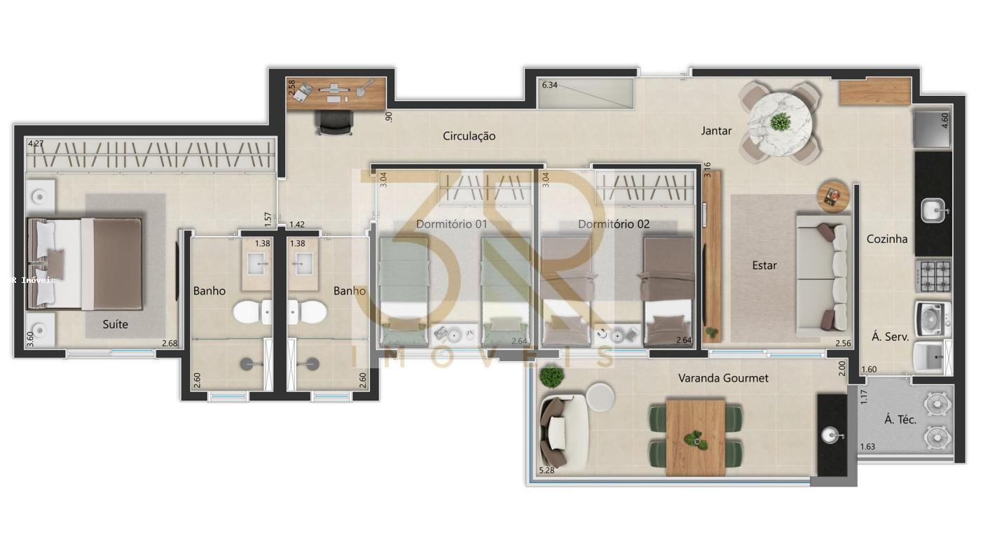 Apartamento à venda com 2 quartos, 77m² - Foto 14