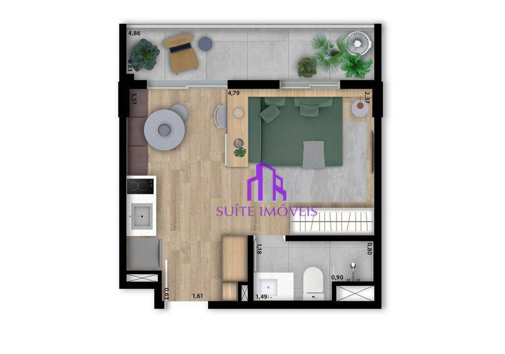 Apartamento à venda com 2 quartos, 35m² - Foto 38