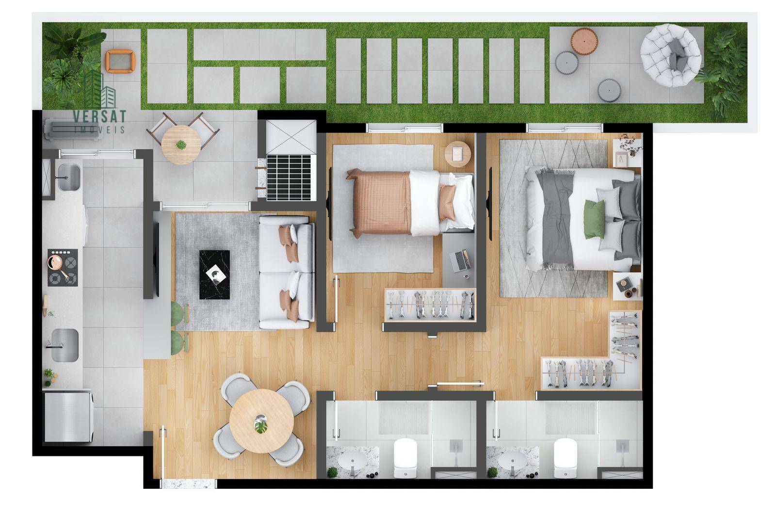 Apartamento à venda com 2 quartos, 53m² - Foto 69