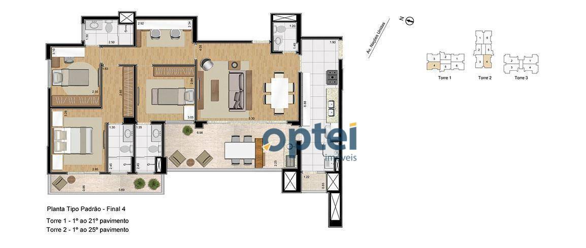 Apartamento à venda com 3 quartos, 127m² - Foto 8